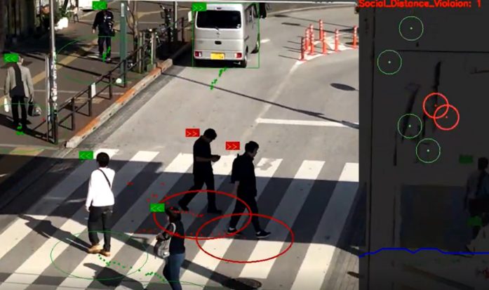 ソーシャルディスタンス AI